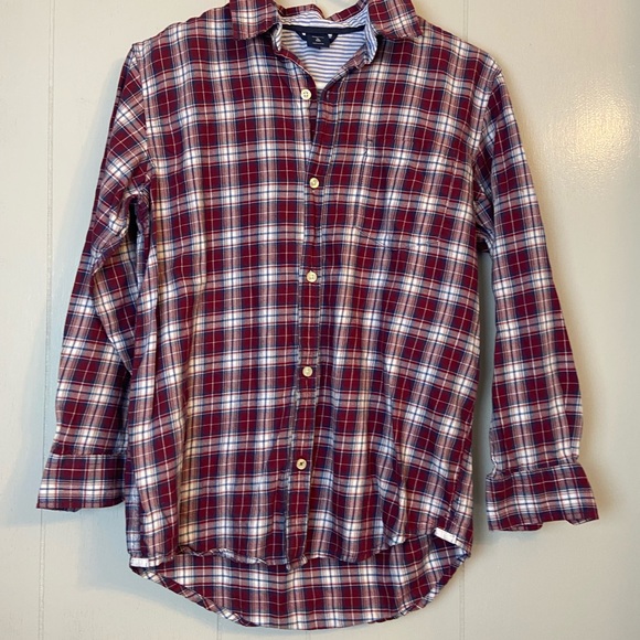 Gap kids plaid longsleeve collared buttondown top xl 12 boys 
Front pocket - Picture 6 of 7
